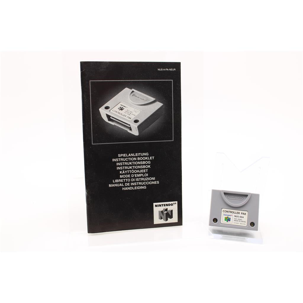 N64 Nintendo 64 - Original Controller Pak - mit Anleitung guter Zustand