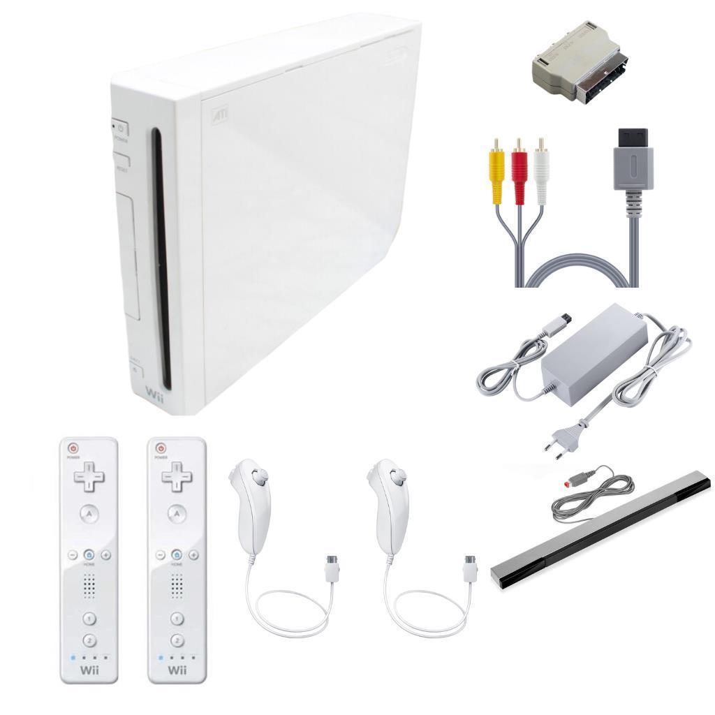 Nintendo Wii - Konsole - Komplettpaket - RVL-001 - Weiß