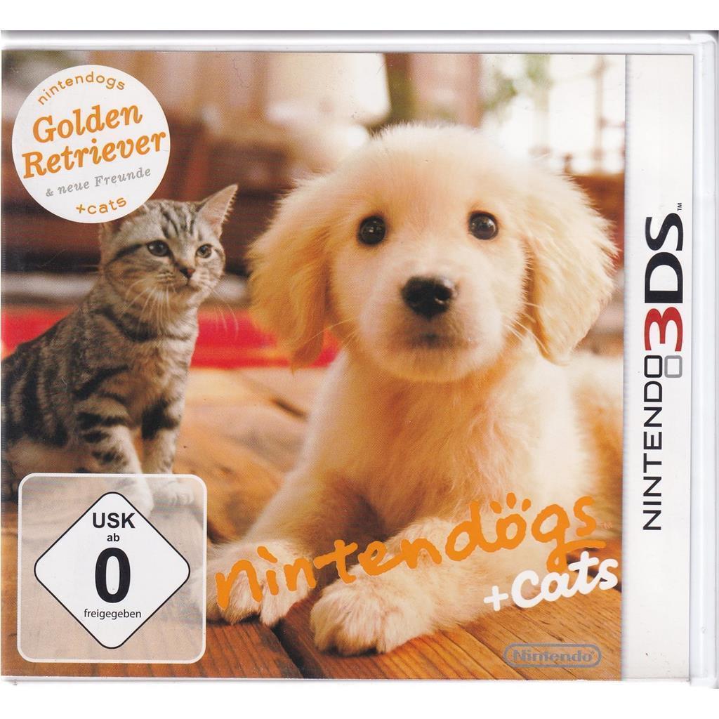 Nintendo 3DS - Nintendogs Golden Retriever & neue Freunde + Cats
