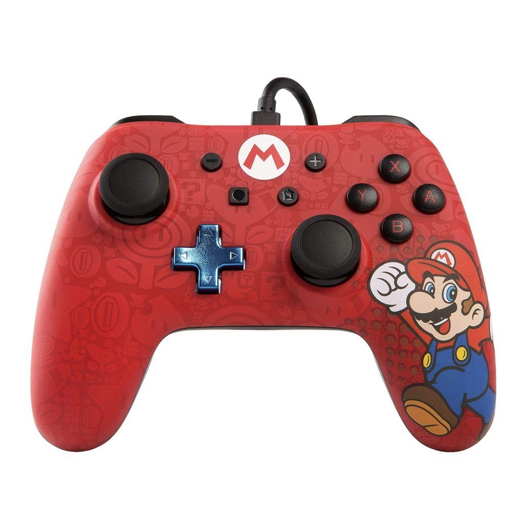 Nintendo Switch - POWER A Super Mario Wired Controller - Rot
