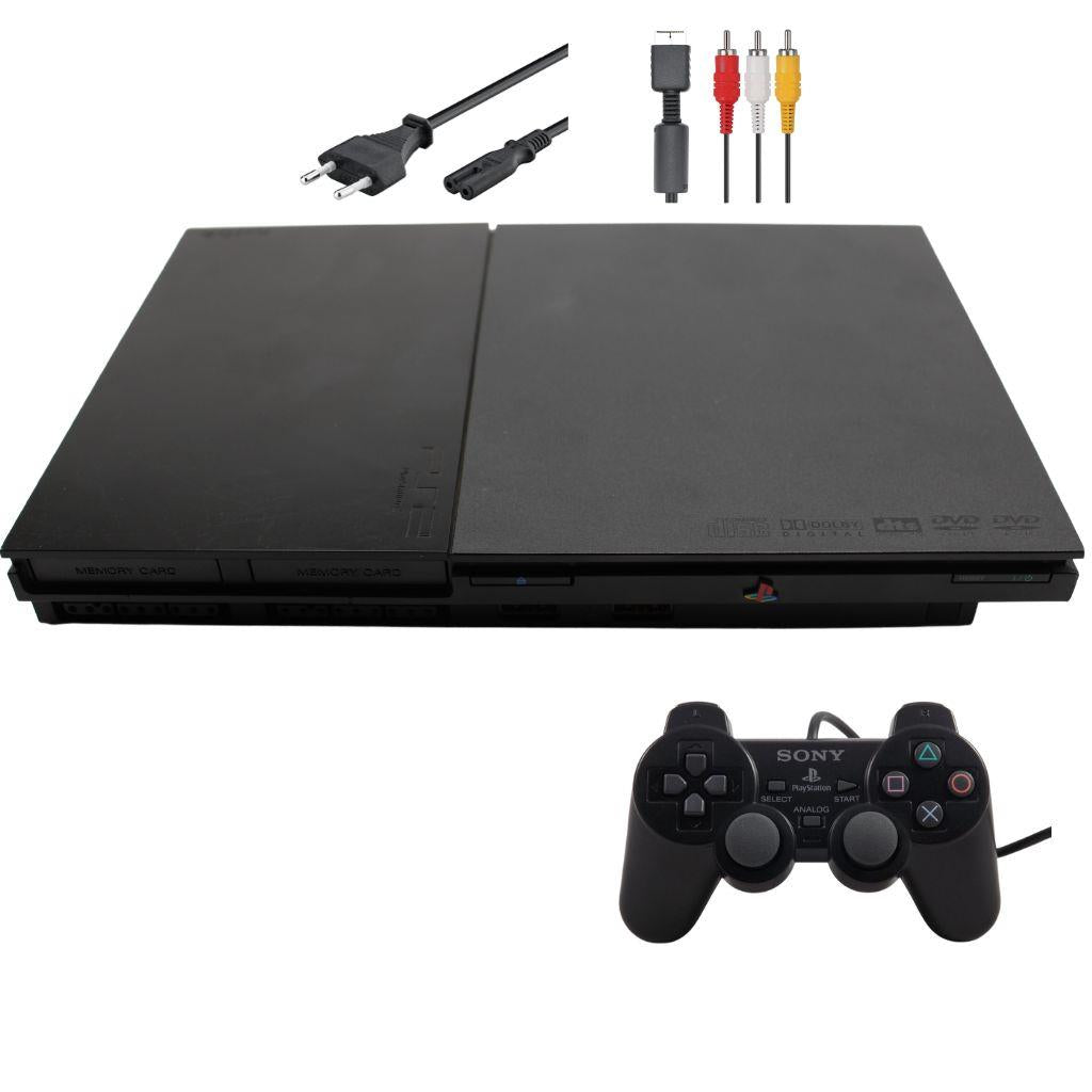 Sony PlayStation 2 PS2 - Konsole Slim - SCPH-90004 Schwarz