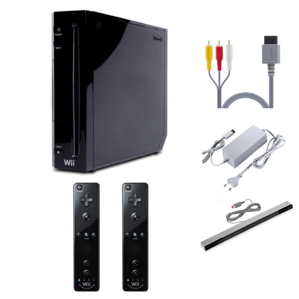 Nintendo Wii - Konsole - Komplettpaket - RVL-001 - Schwarz