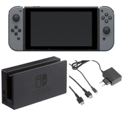 Nintendo Switch Konsole V2 - Grau - mit Dock und allen Kabeln