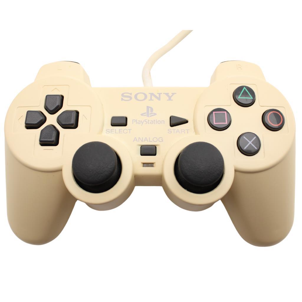 Sony PS2 PlayStation 2 - original Controller DualShock 2 - SCPH-10010 - Weiß / vergilbt