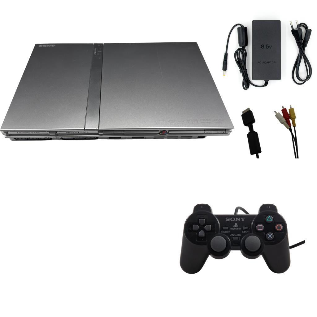 Sony PlayStation 2 Slim - Konsole - Silber