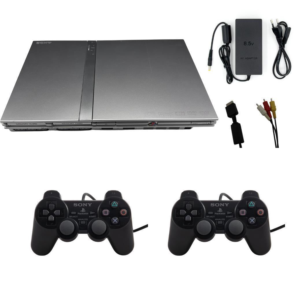 Sony PlayStation 2 Slim - Konsole - Silber