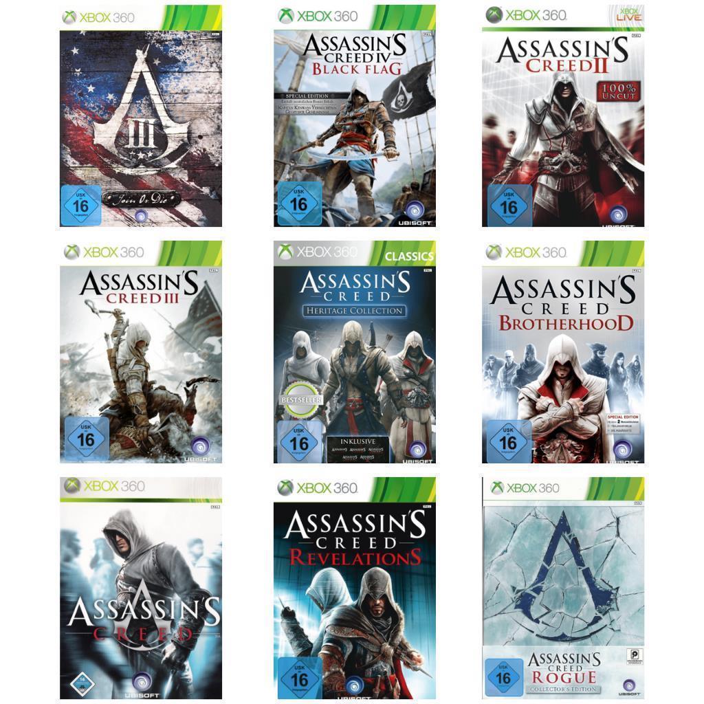 Microsoft Xbox 360 - Assassin's Creed Auswahl