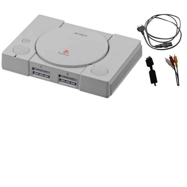 Sony PlayStation 1 PS1 Konsole Grau - alle Kabel