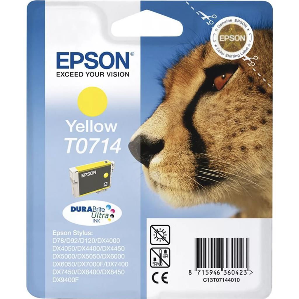 Epson Druckerpatrone T0714 gelb Gepard