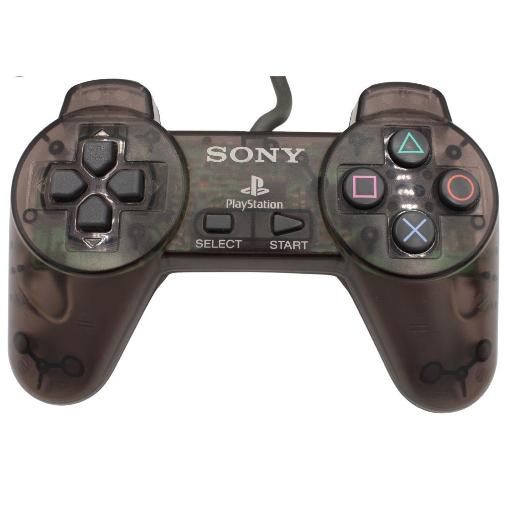 Sony PS1 PlayStation 1 - Original Controller - SCPH-1080 - Schwarz/Transparent