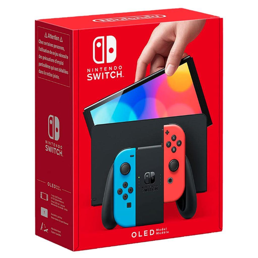 Nintendo Switch - Konsole OLED - Neon-Rot/Neon-Blau - mit OVP