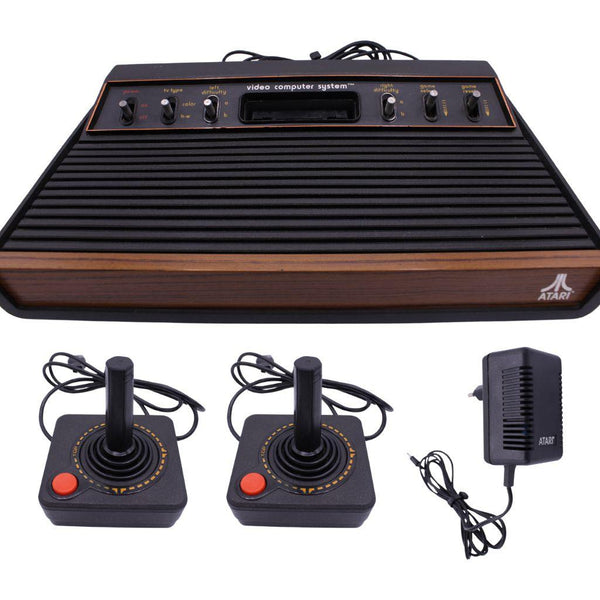 Atari 2600 Video Computer System - Konsole - "Woodgrain" - mit 2 Joysticks