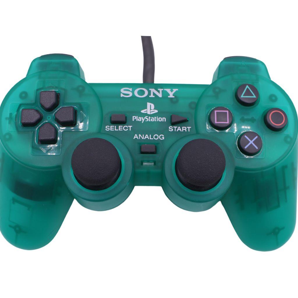 Sony PS1 PlayStation 1 - Original Controller DualShock - SCPH-1200 - Grün Transparent