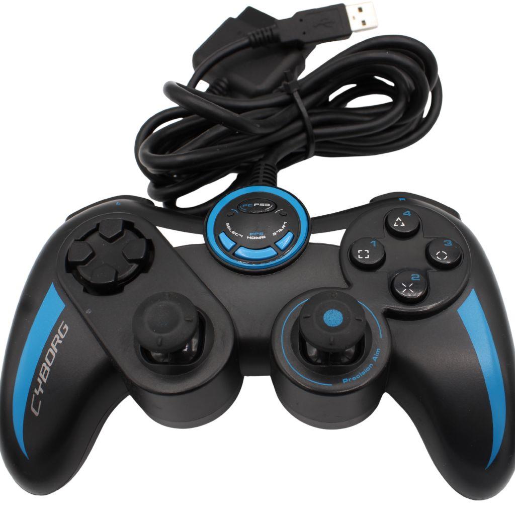 Sony PlayStation 2 / 3 / PC - Cyborg Controller - Schwarz