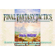 Nintendo GameBoy Advance - Final Fantasy Tactics Advance