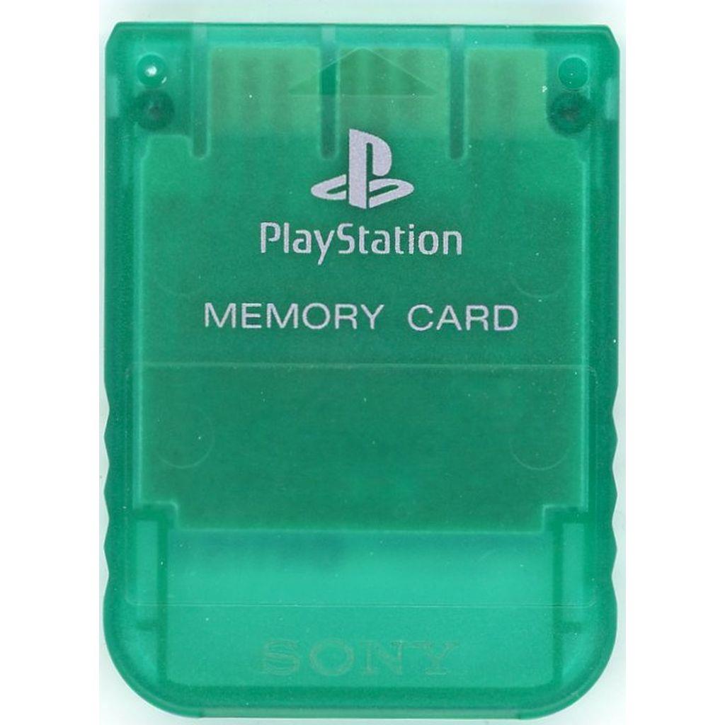 Sony Playstation - Memory Card SCPH-1020 - Grün Transparent
