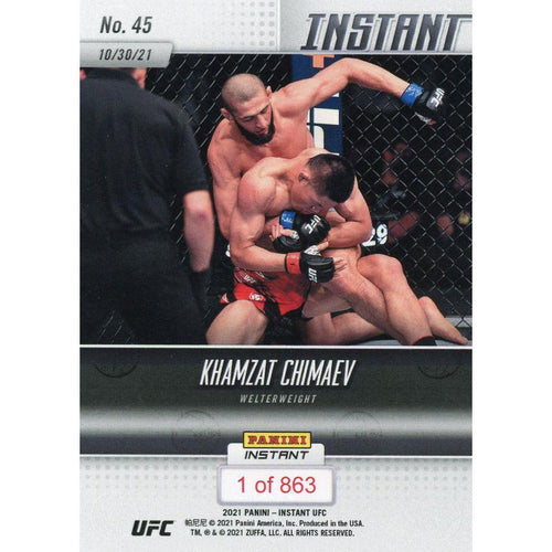 2021 Panini Instant - UFC Khamzat Chimaev RC 1/863