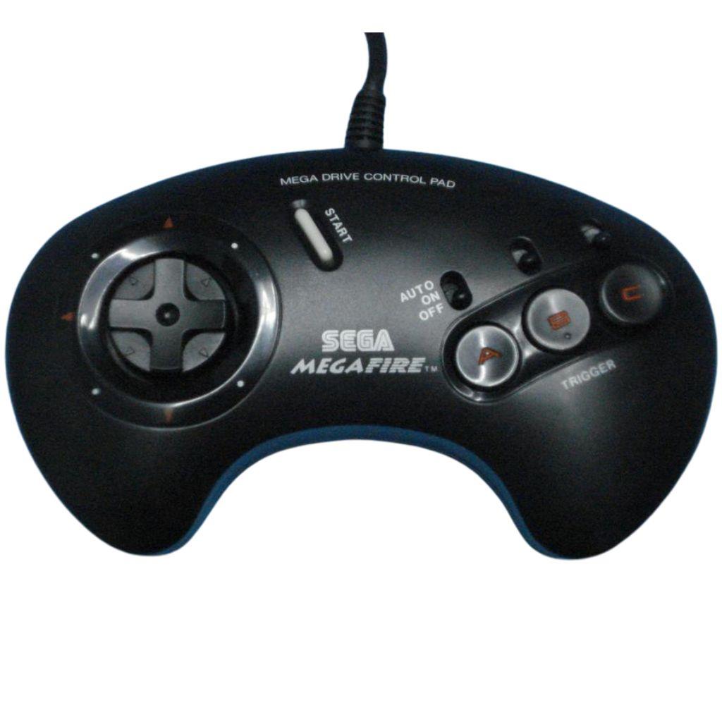 Sega Mega Drive - Original 3-Button Controller Pad Mega Fire - Schwarz