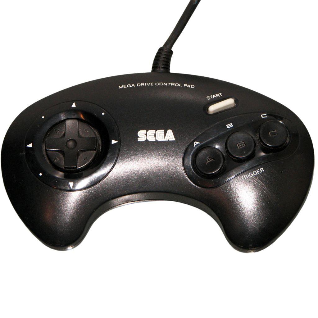 Sega Mega Drive - Original 3-Button Controller Pad No. 1650 - Schwarz