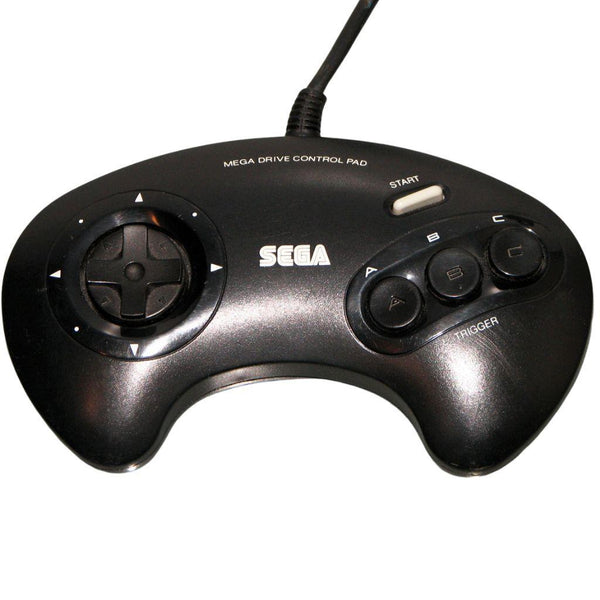 Sega Mega Drive - Original 3-Button Controller Pad No. 1650 - Schwarz