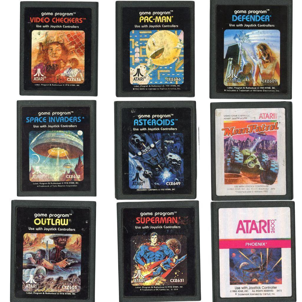 Atari - 9 verschiedene Spiele Sammlung