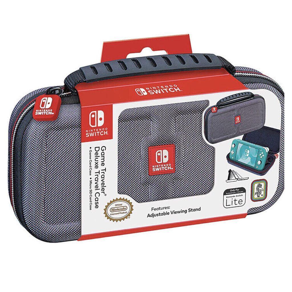 Nintendo Switch Lite - BigBen Game Traveler Deluxe Travel Case - Grau