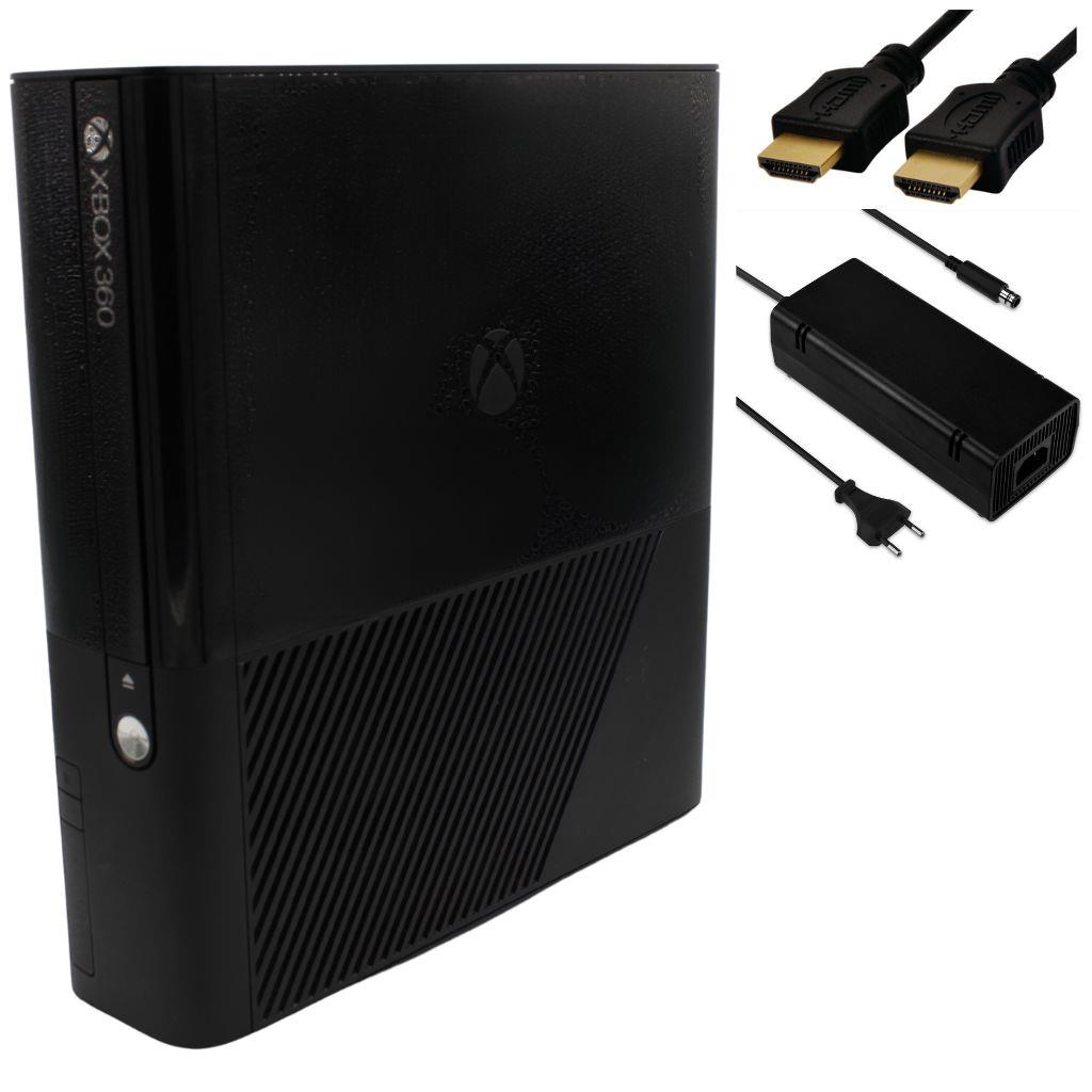 Microsoft Xbox 360 E - Konsole - 250GB - alle Kabel - Schwarz