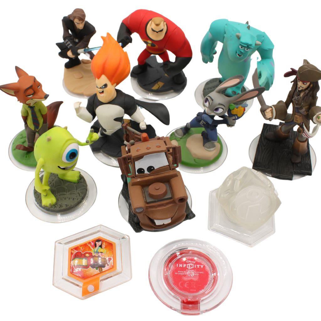 Disney Infinity 10 Figuren Konvolut Jack Sparrow Star Wars und viele mehr