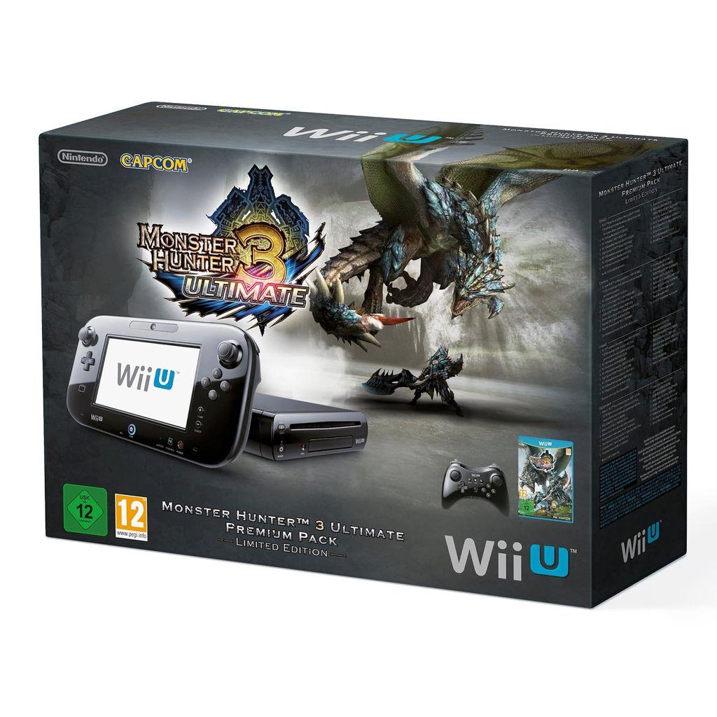 Nintendo Wii U - Monster Hunter Premium Pack - 32GB - Schwarz - mit OVP