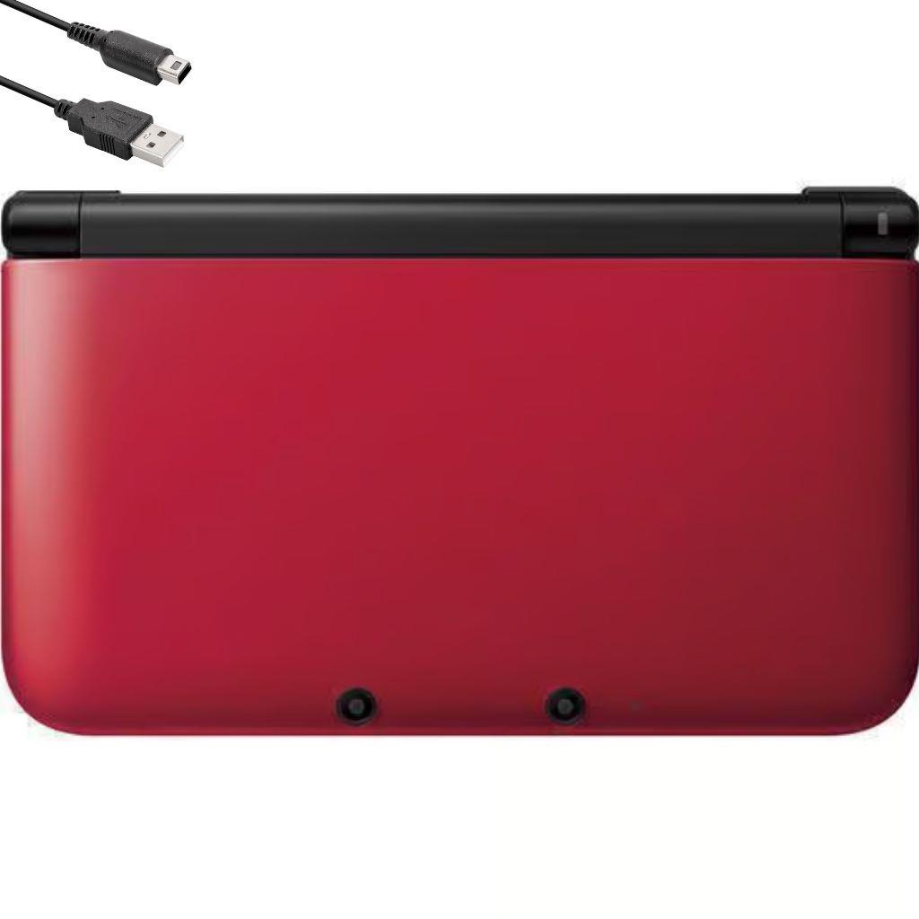 Nintendo 3DS XL - Konsole - mit Ladekabel - Schwarz/Rot