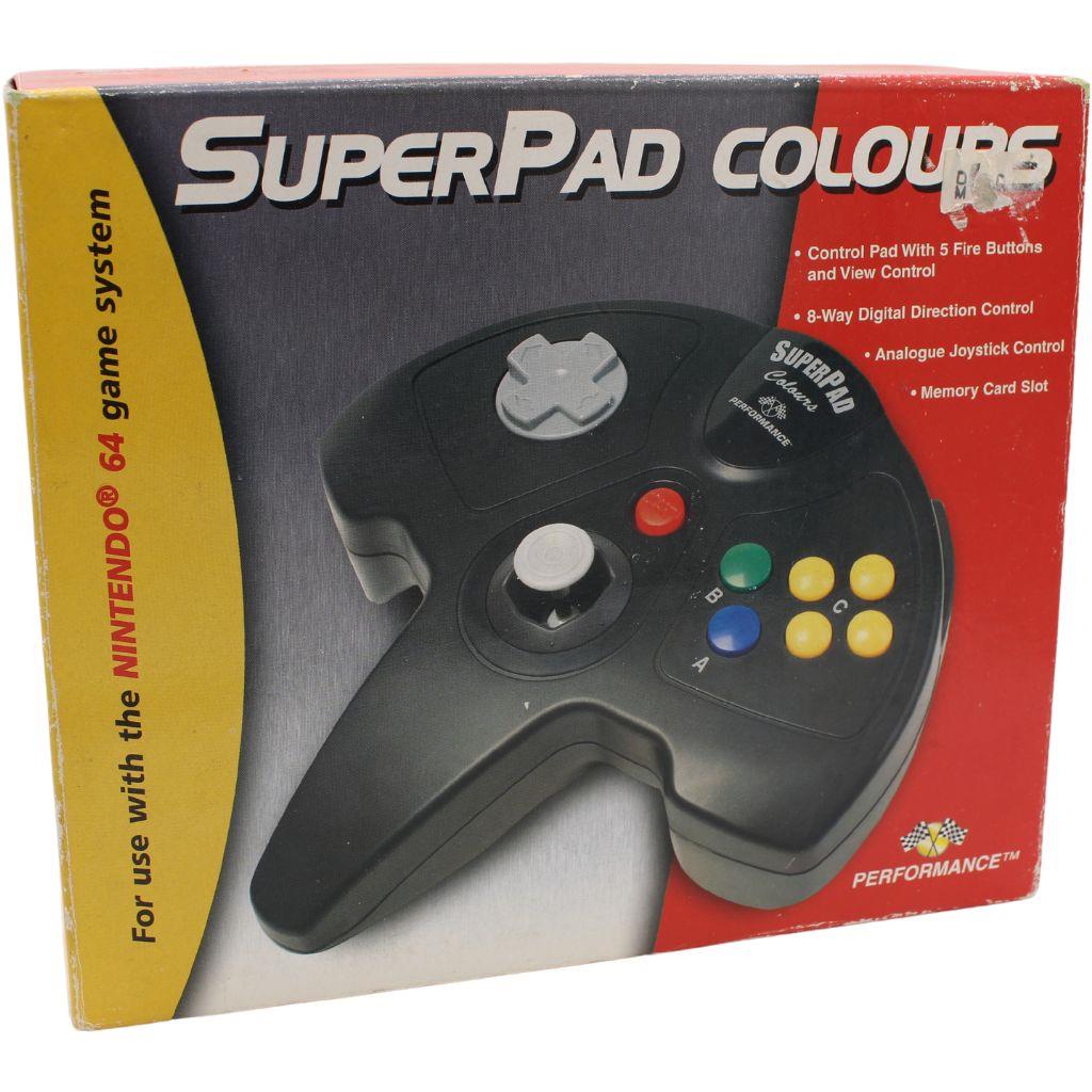 N64 Nintendo 64 - Superpad Perfomance - Schwarz - mit OVP