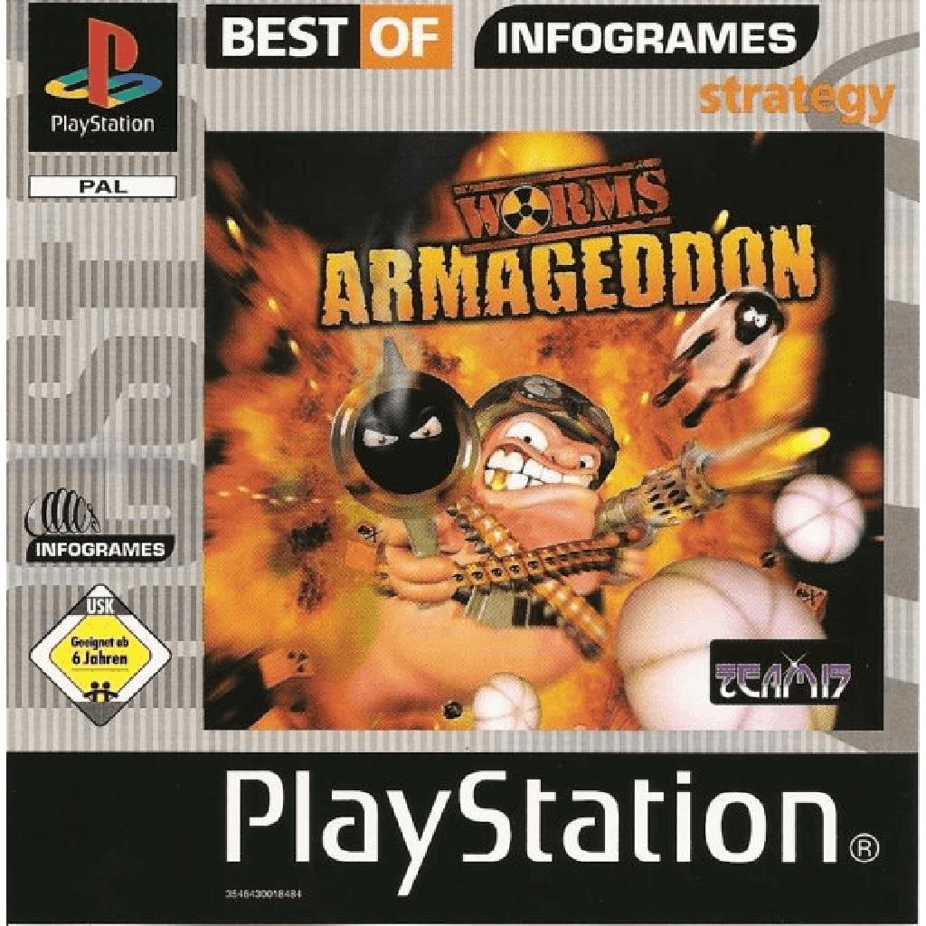 Sony PlayStation 1 - Worms Armageddon: Best of Infogrames