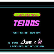 Nintendo Entertainment System - Four Players' Tennis
