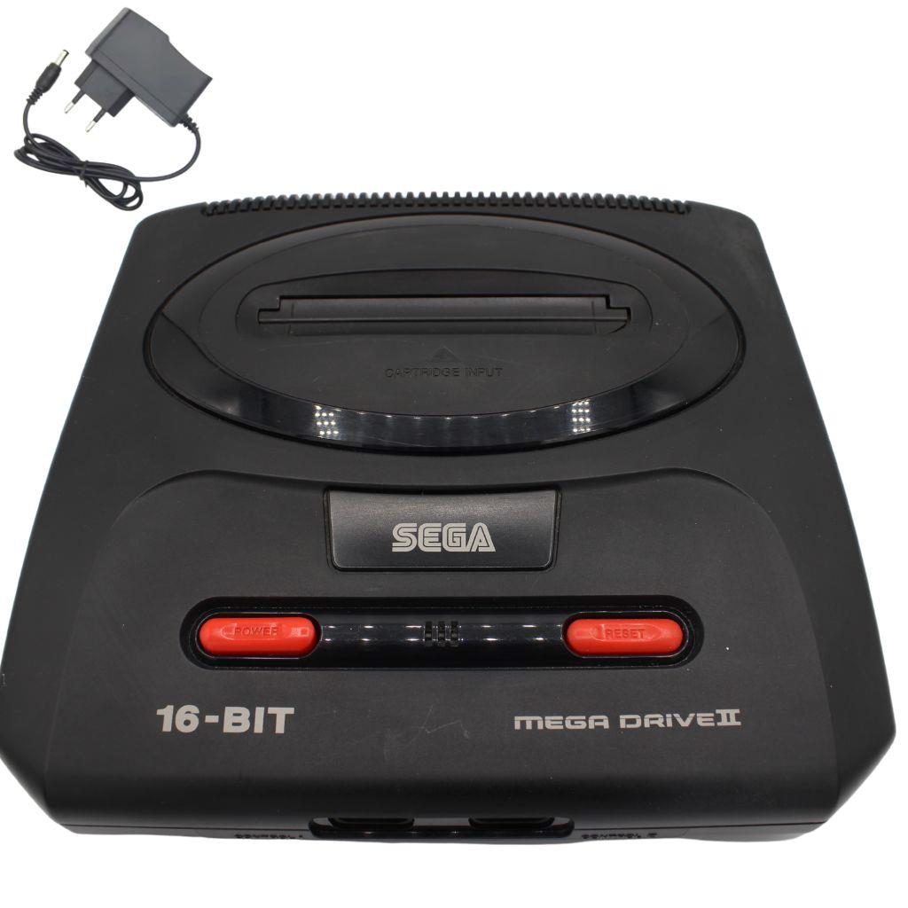 Sega Mega Drive 2 - Konsole - alle Kabel (mit HDMI Adapter) - Schwarz