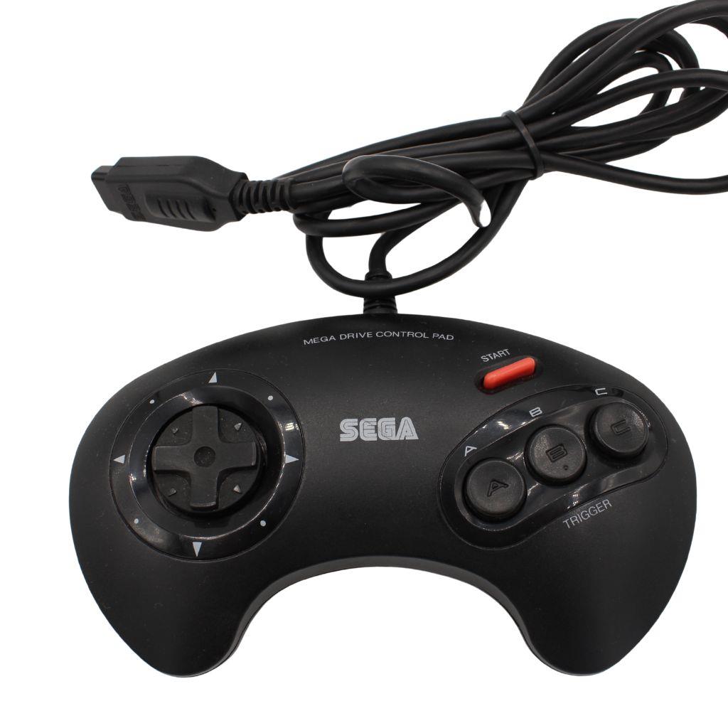 Sega Mega Drive - Original 3-Button Controller Pad No. 1650-50 - Schwarz