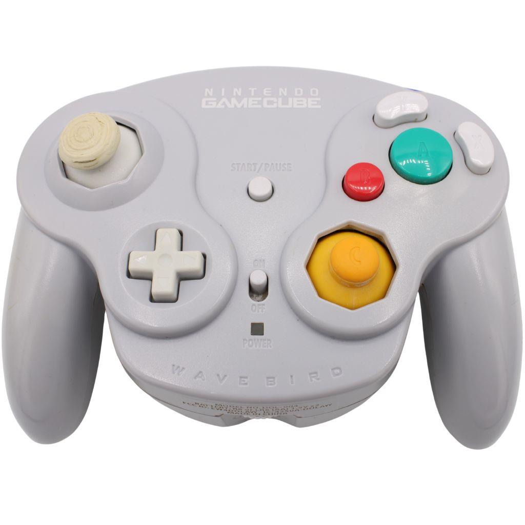 Nintendo GameCube - Original Wavebird Controller - ohne Empfänger - Grau