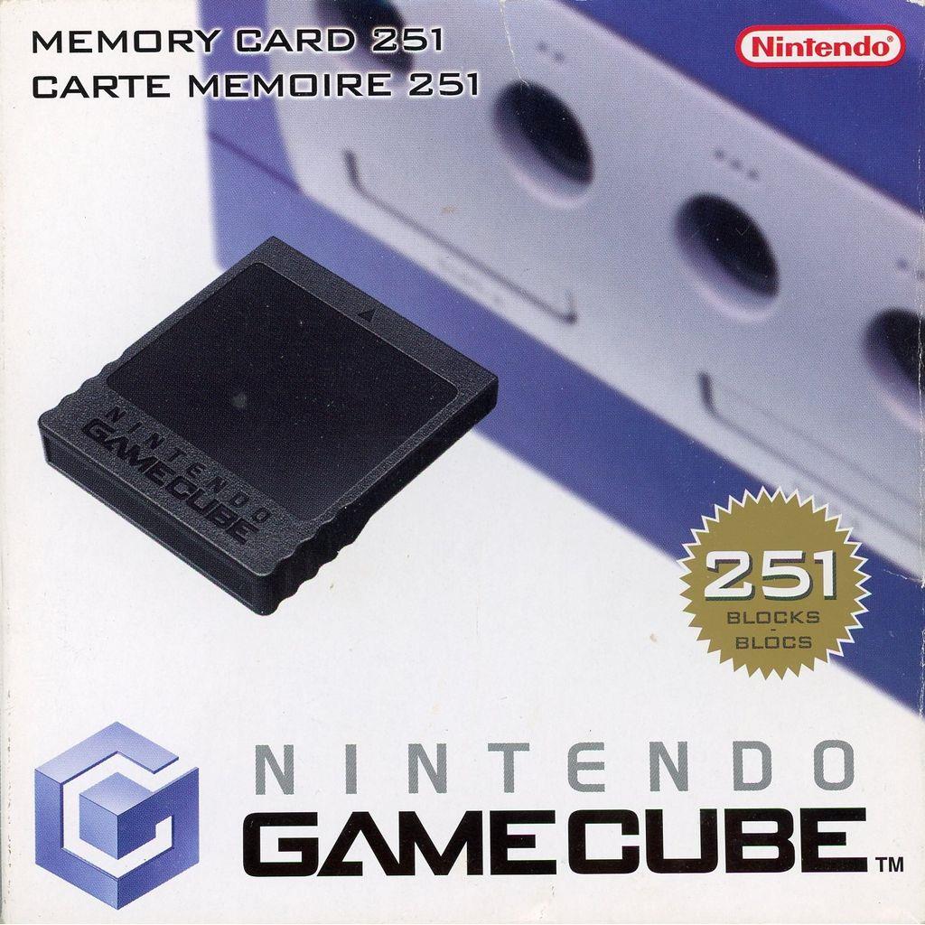 Nintendo GameCube - Original Memory Card 251 - DOL-014 - Schwarz - mit OVP