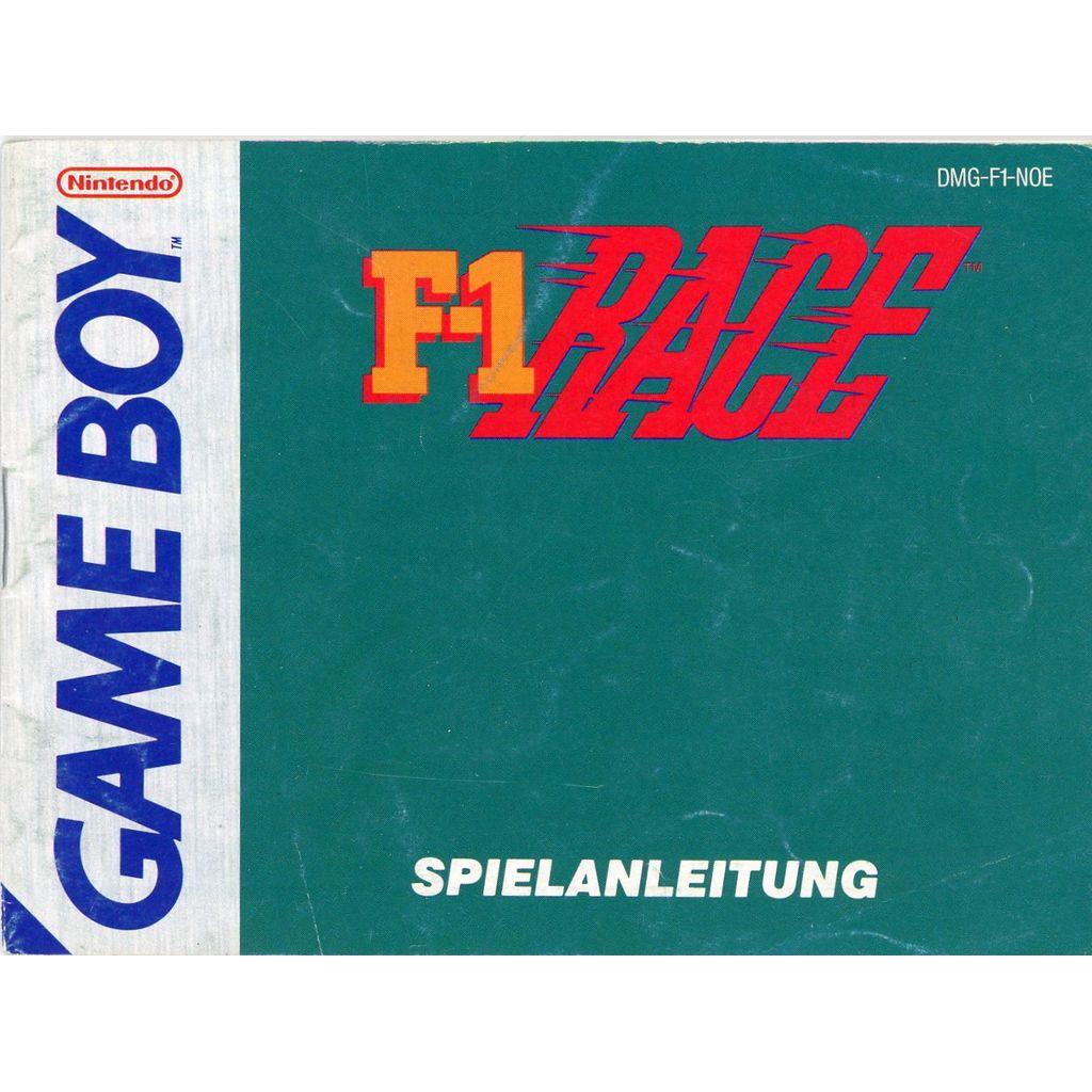 Nintendo Game Boy - F-1 Race - Anleitung