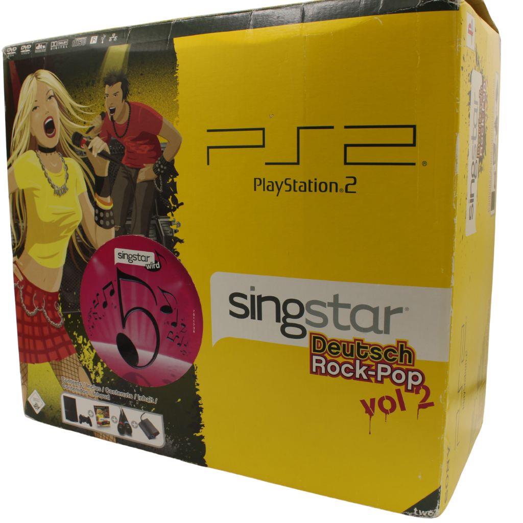 Sony PlayStation 2 Slim - Konsole - SingStar Rock-Pop Vol. 2 Bundle - mit OVP