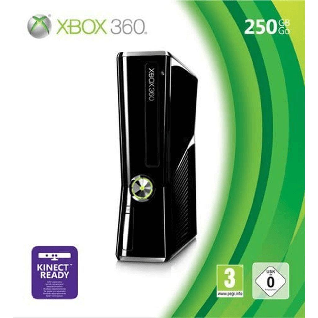 Microsoft Xbox 360 S - Konsole - 250GB - Schwarz Glänzend - mit OVP