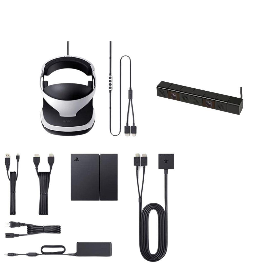 Sony PlayStation 4 - Original VR Brille Virtual Reality V1 + Kamera - alle Kabel