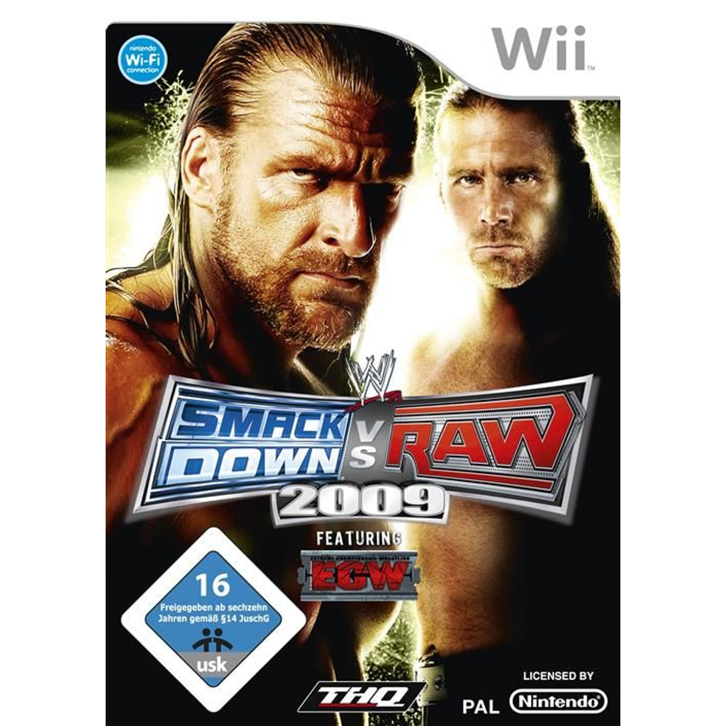 Cover: Nintendo Wii - WWE Smackdown Vs. Raw 2009