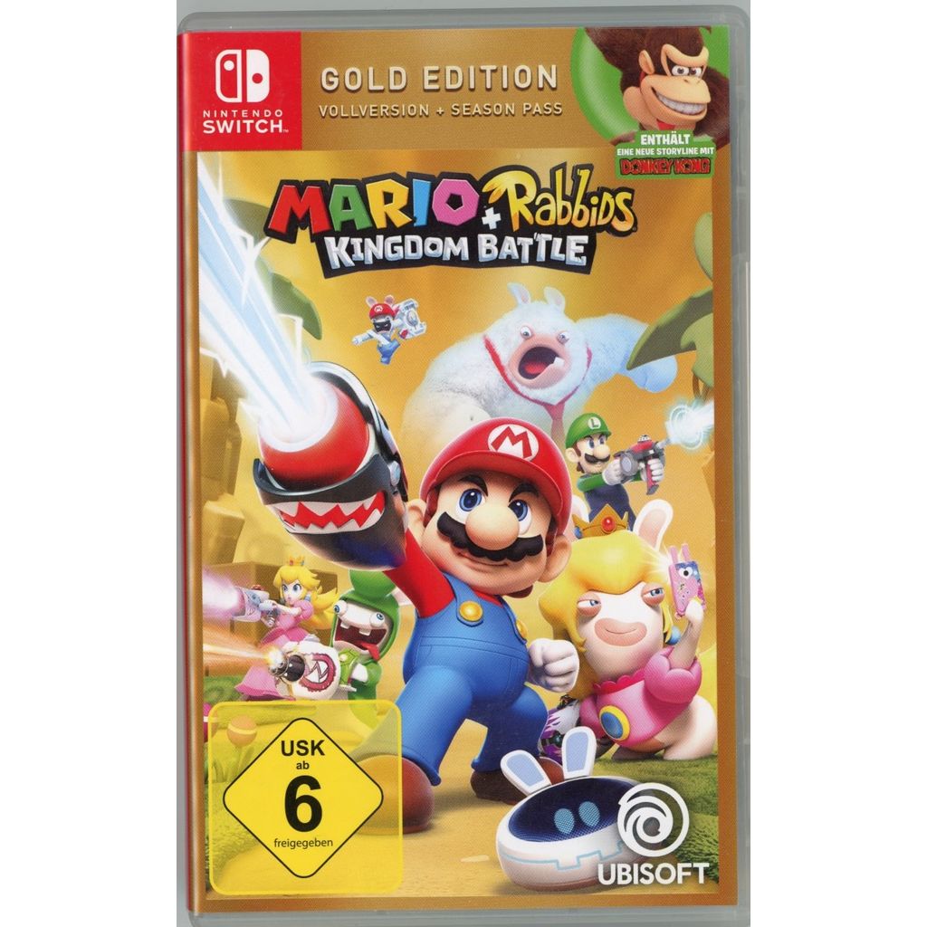 Mario + Rabbids Kingdom Battle – Gold Edition für Nintendo Switch – Vorderseite der Originalhülle