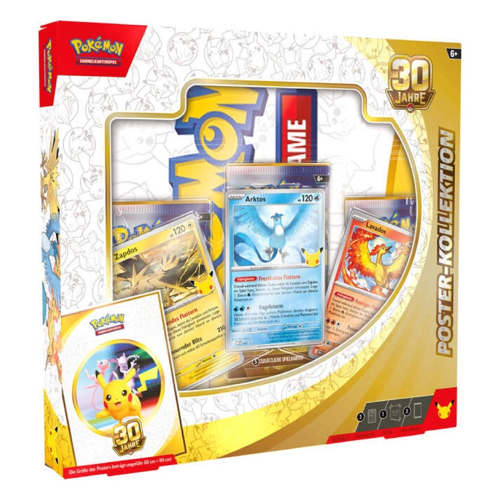 Pokémon 30 Jahre Poster-Kollektion, deutsche Vorderansicht