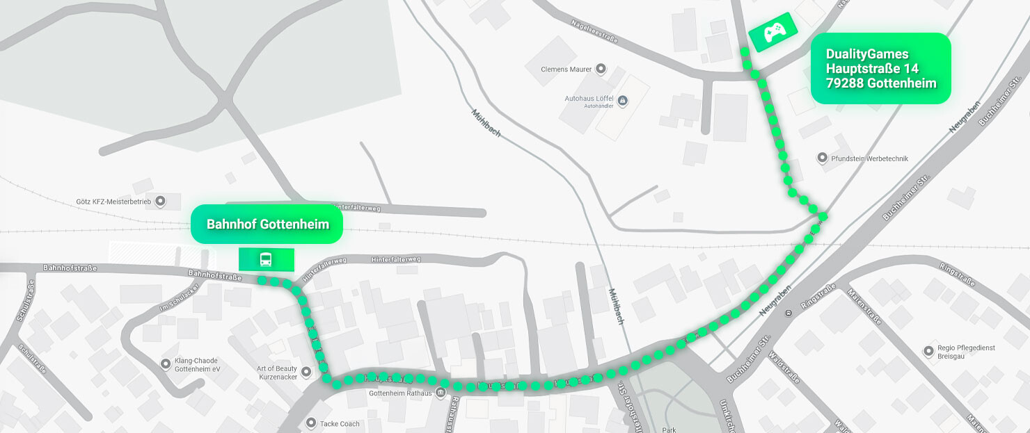 Anfahrt zum Dualitygames Store