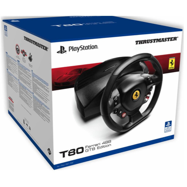 PS5 / PS4 - Thrustmaster T80 Ferrari 488 GTB Edition Racing Wheel mit OVP