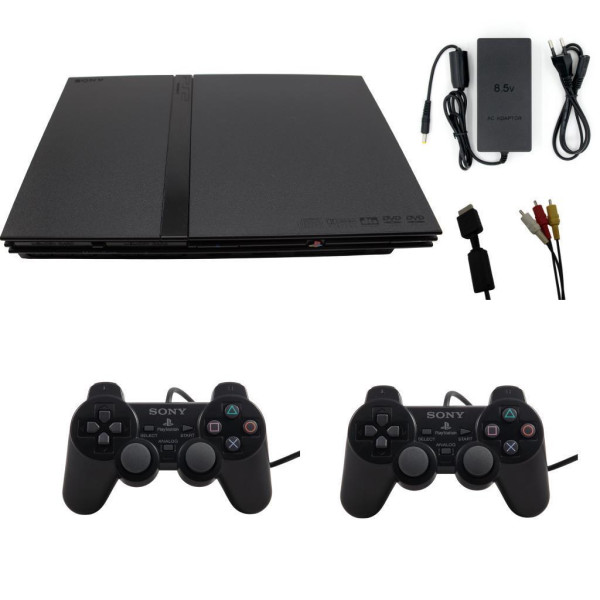 Sony PlayStation 2 PS2 - Konsole Slim - SCPH-77004 Schwarz - Controller Auswahl
