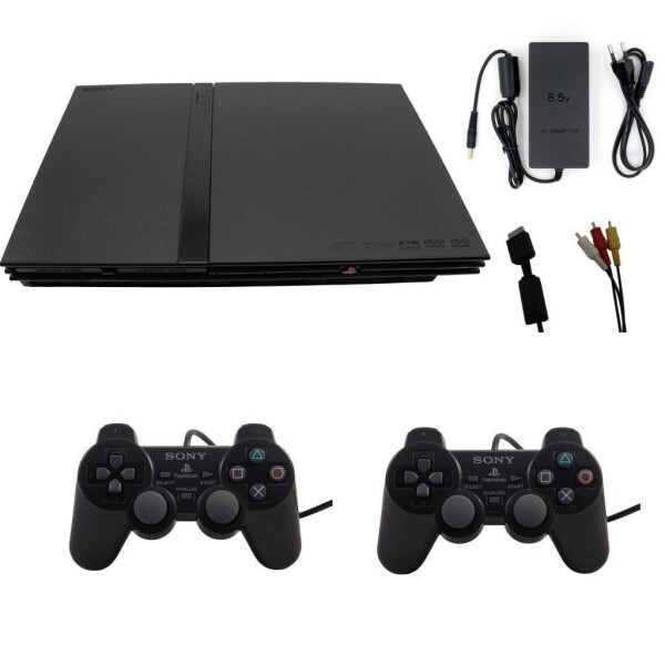 Sony PlayStation 2 Slim - Konsole - SCPH-77004 Schwarz - Controller Auswahl