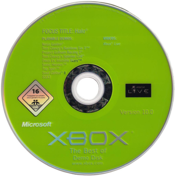 Xbox - "The Best of" Demo Disk Version 10.0 - nur CD