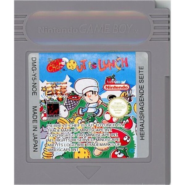 Nintendo Game Boy Classic Spiele - Modul - auch für Game Boy Color und Advance Pierre le Chef is... Out to Lunch